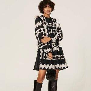 Sea New York Helena Tunic Dress Black / Cream